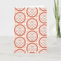 Motif de pièce chinoise de salutation