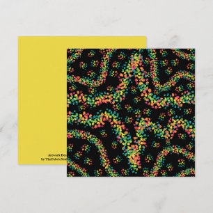 Carte Motif de pointillisme de style Seurat aux couleurs
