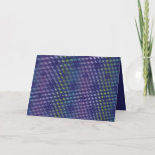 Carte Motif de points holographiques Iridescente