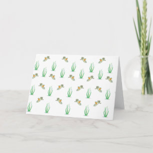 Carte Motif de printemps Red Robin Birds et Snowdrops