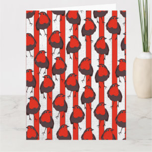 Carte Motif de Rouge-Gorge