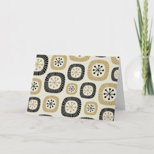 Carte Motif de soleil en explosion de style Mid Century 