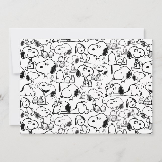 Carte Motif de sourire de Snoopy Rire Rigoler (Devant)
