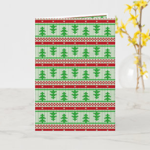 Carte Motif de tricot de Noël sans couture 2 + vos idées