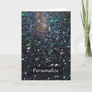 Carte Motif de verre teinté abstrait iridescent personna
