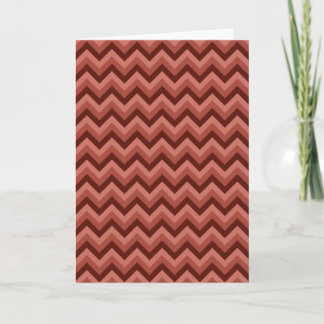 Carte Motif de Zigzag dans les tons Cool rouge