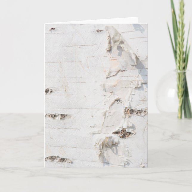 Carte Motif d'écorce de bouleau (Devant)