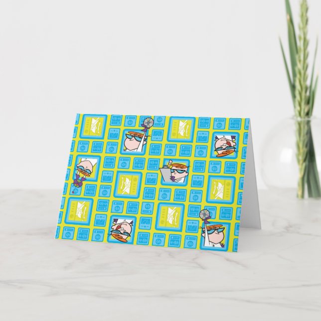 Carte Motif des expériences de laboratoire de Dexter (Devant)