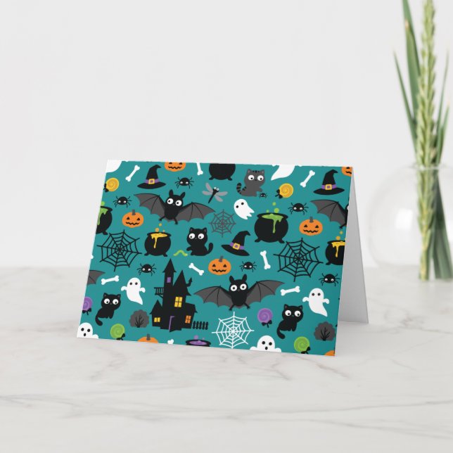 Carte Motif d'Halloween (Devant)