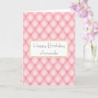 Motif Diamond Tufted Rose de luxe Anniversaire