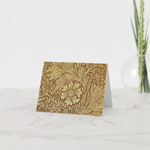 Carte Motif Fleur Antique Marigold de William Morris