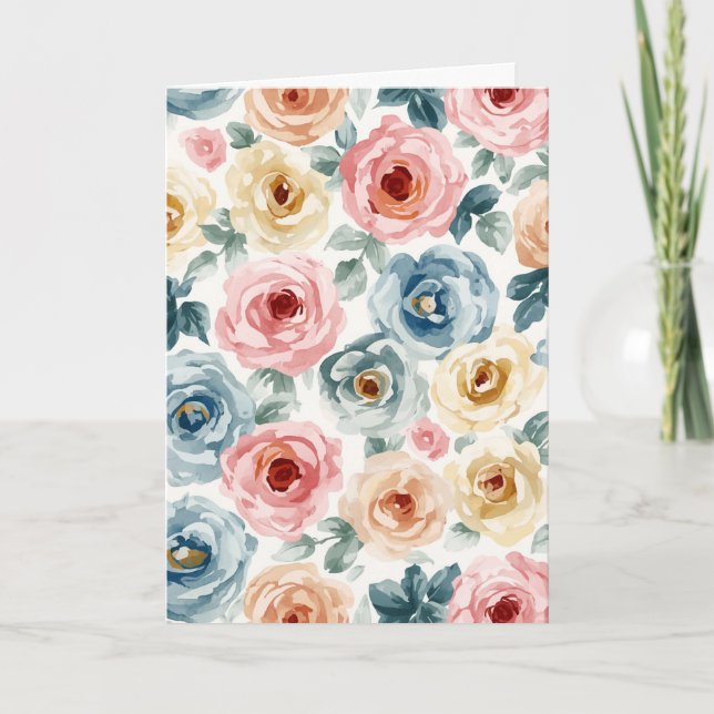 Carte Motif floral (Devant)