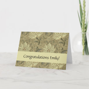 Carte Motif floral William Morris Windrush : Vintage