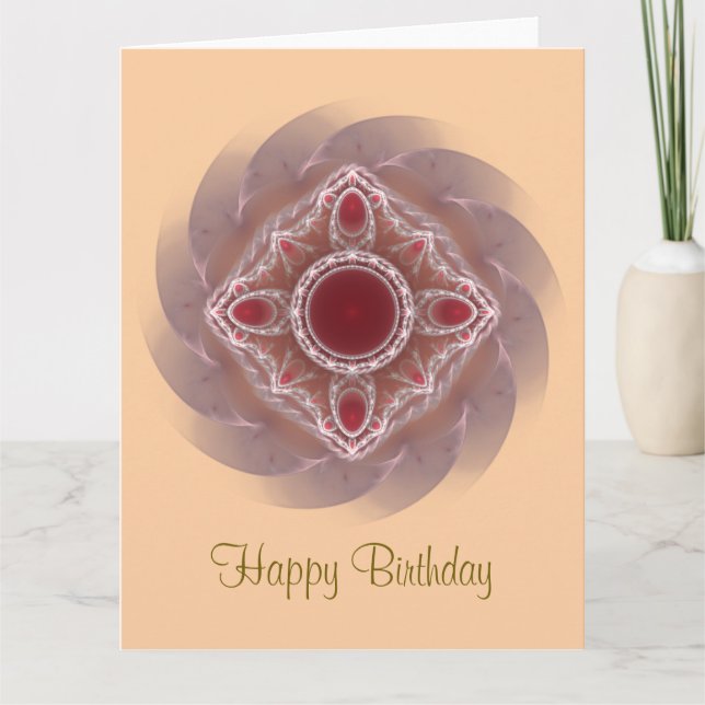 Carte Motif fractal (Devant)