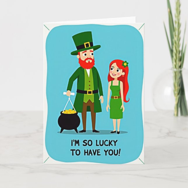 Carte motif Lucky Green (Devant)