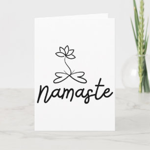 Carte Motif Namaste Lotus pour la spiritualité de la méd