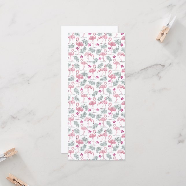 Carte Motif répété mignon des oiseaux de cygne (Devant/Arrière en situation)