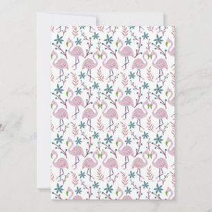 Carte Motif rose flamingo sans couture sur arrière - pla