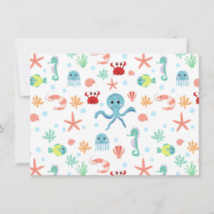 Carte motif Sea World