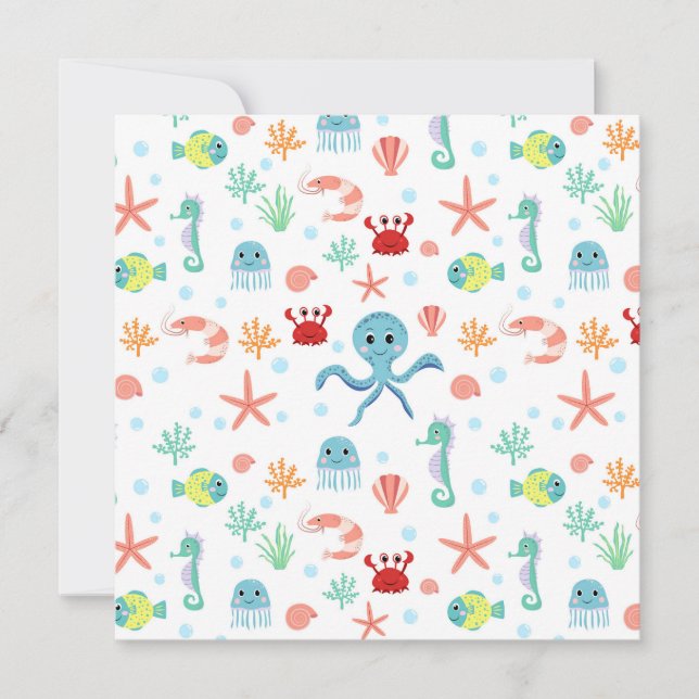 Carte motif Sea World (Devant)