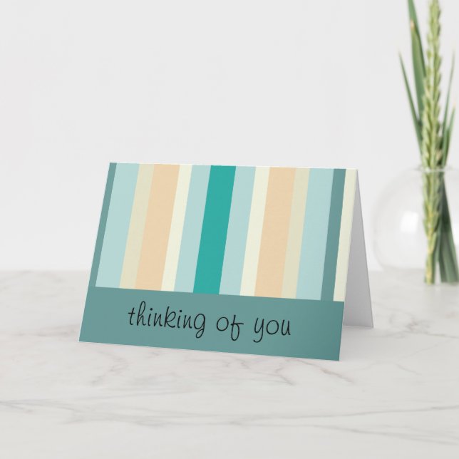 Carte Motif Seashore Stripes (Devant)
