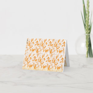 Carte Motif textile présentant un motif orange et or vib