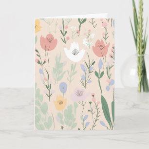 Carte Motif Tulip de printemps