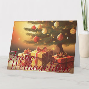 Carte Motiv, mit Geschenken unterm Weihnachtsbaum 37016
