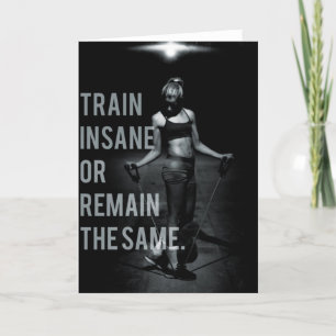 Carte Motivation de conditionnement physique et de muscu