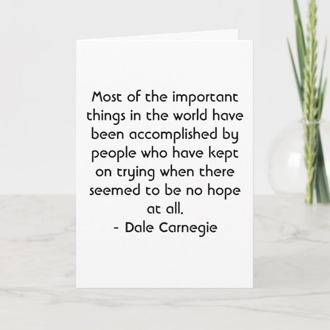 Carte Motivation espagnole - Dale Carnegie (Devant)