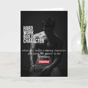 Carte Motivation fitness et gym - Bodybuilding, Lifting