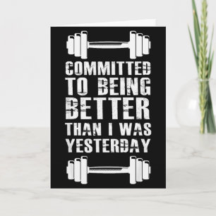 Carte Motivation Fitness Pour Hommes Femmes Avec Gym W