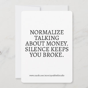 Carte Motivation Money Mindset, Cadeau pour fille 