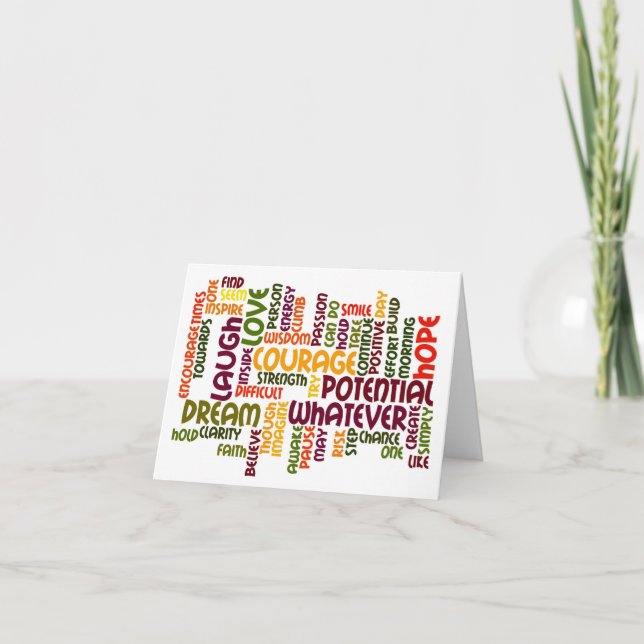 Carte Motivation Mots #1 (Devant)