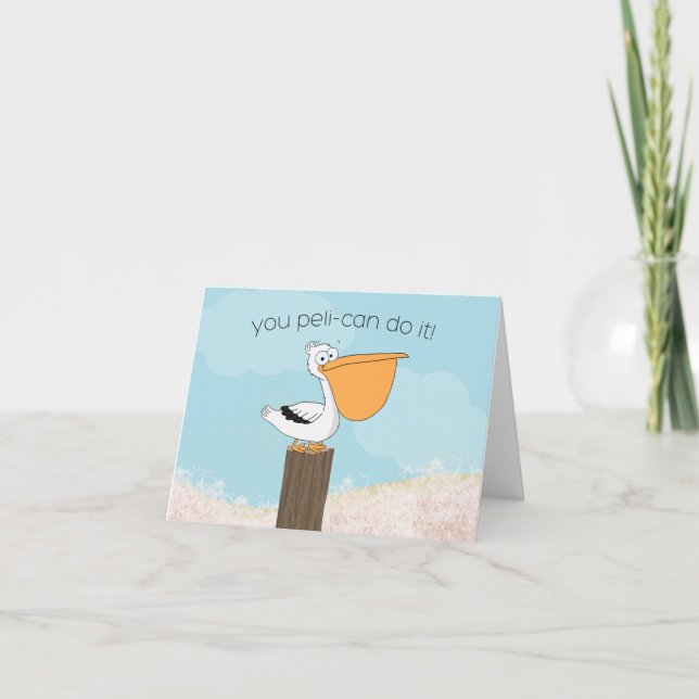 Carte Motivation pélicane (Devant)