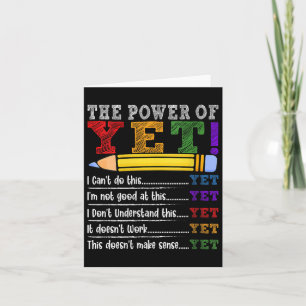 Carte Motivation pour enseignante à l'état d'esprit de c