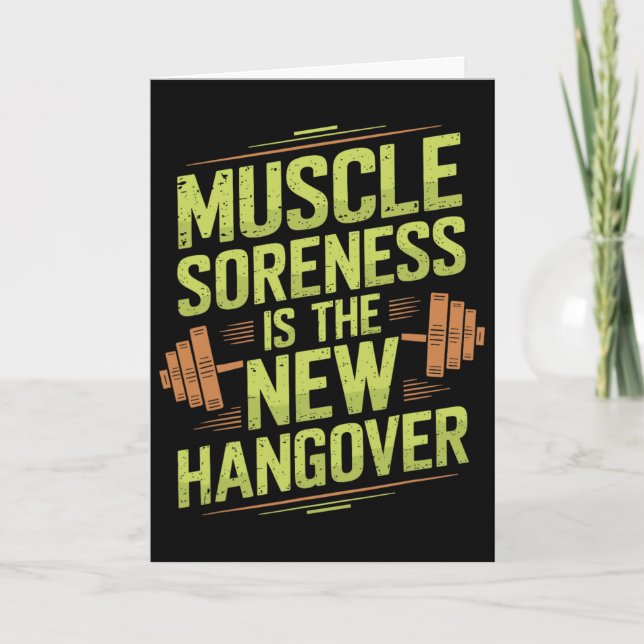 Carte Motivation pour l'entraînement de musculation et s (Devant)