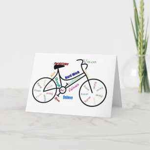 Carte Motivational Bike, Vélo, Cyclisme, Sport, Hobby