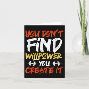 Carte Motivational Working Citation Willpower Graphique