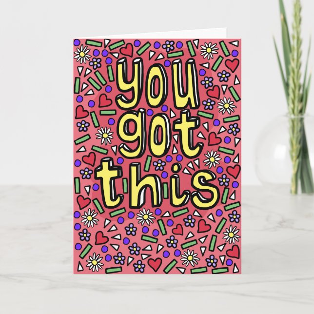 Carte Motivationnelle et Inspirative "You got this (Devant)