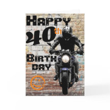 Moto 'Anniversaire 40e toujours compris