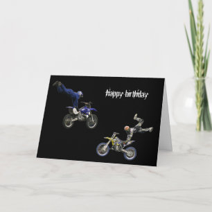 Carte moto-cross aérien twin