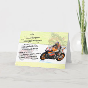 Carte Moto Design - Son poème