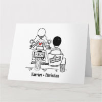 Moto personnalisée + Mariage Sidecar