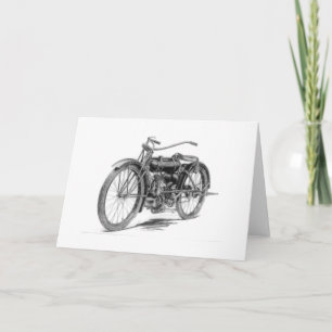 Carte Moto Vintage 1918