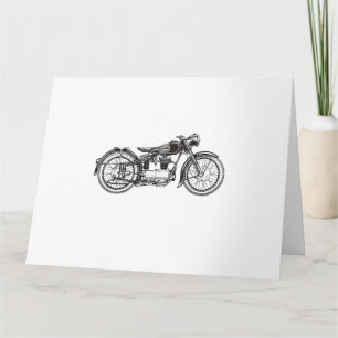 Carte Moto Vintage Rétro _ J'Aime Ma Moto