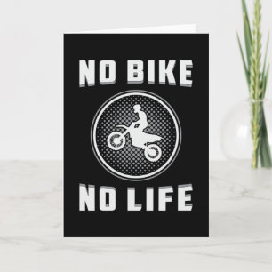 Carte Motocross Bike Motorcycle Biker Dirt Drôle cadeau