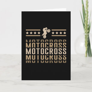 Carte Motocross Bike Motorcycle Biker Dirt Drôle cadeau