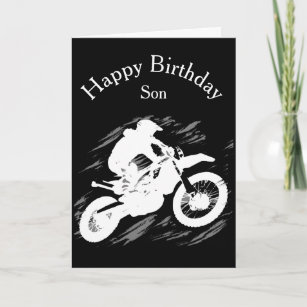 Invitations Faire Part Cartes Anniversaire Motocross Zazzle Fr