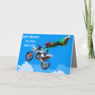 Cartes Avec Une Moto D Anniversaire Zazzle Fr